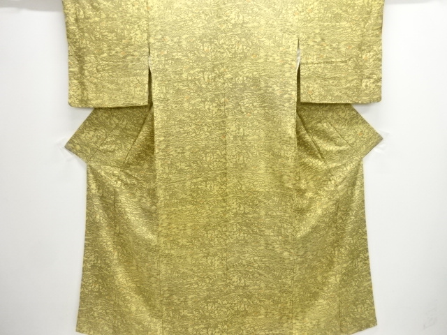 JAPANESE KIMONO / KOMON / SCENERY OF TEMPLE